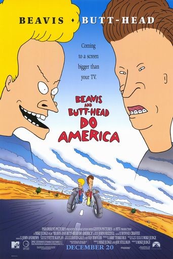 Бивис и Батт-Хед уделывают Америку / Beavis and Butt-Head Do America (1996)  [ Мультфильм]