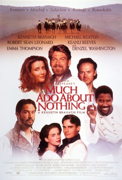 Много шума из ничего / Much Ado About Nothing (1993)  [мелодрама, комедия, военный]